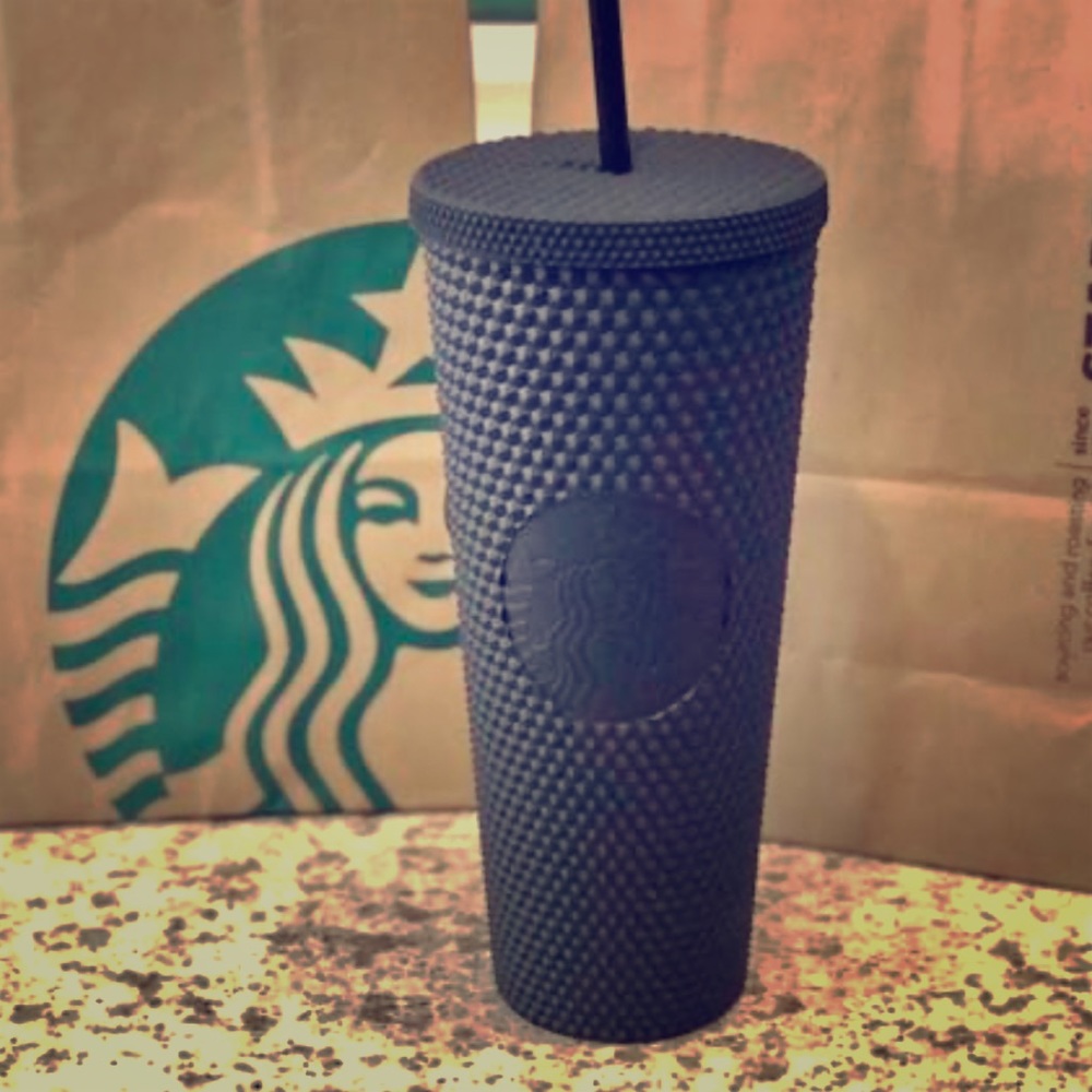 New Starbucks Studded Matte Black Tumbler Limited